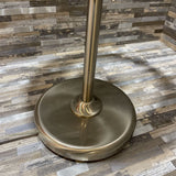 Adjustable Silver Base w/ Tailored Pleaded Shade TABLE LAMP 13Wx23H