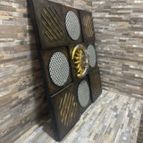Mixed Media Metal Wall Hanging ART WORK 24Wx24H