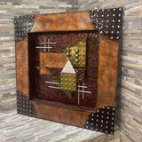 Mixed Metals Wall Hanging ART WORK 24Wx24H