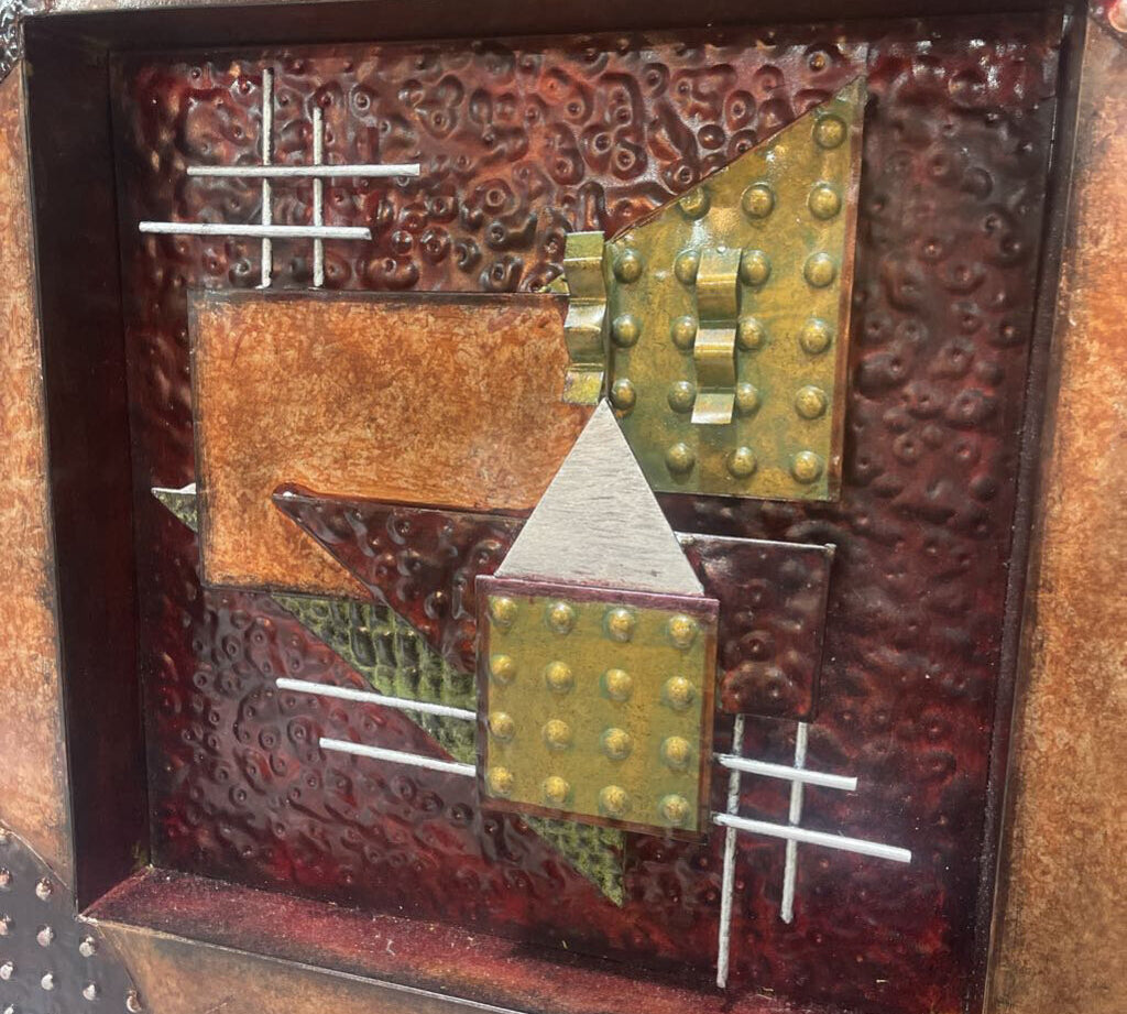 Mixed Metals Wall Hanging ART WORK 24Wx24H