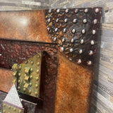 Mixed Metals Wall Hanging ART WORK 24Wx24H