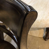 William Sonoma Bradford Dark Wood DINING CHAIRS Alfresco Brown 20Wx20Dx37H