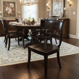 William Sonoma Bradford Dark Wood DINING CHAIRS Alfresco Brown 20Wx20Dx37H
