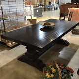 Pottery Barn Banks Extendable w/ Two 18" Leaves DINING TABLE Alfresco Brown 92w40d30h