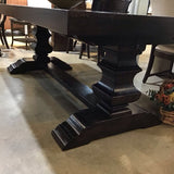 Pottery Barn Banks Extendable w/ Two 18" Leaves DINING TABLE Alfresco Brown 92w40d30h