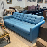 Joybird Eliot Tufted Cushion Sleeper SOFA Turquoise 79Wx38Dx34H