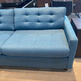 Joybird Eliot Tufted Cushion Sleeper SOFA Turquoise 79Wx38Dx34H