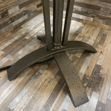 Modern Gun Metal Base w/ Cone Shade TABLE LAMP 16Wx30H