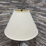 Modern Gun Metal Base w/ Cone Shade TABLE LAMP 16Wx30H