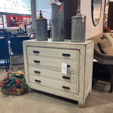 Ethan Allen Ming 2-Drawer FILE CABINET Aged Bisque 40w18d34h