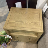 Celine 2-Drawer NIGHTSTAND Taupe/Gold 21w17d27h