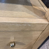 Celine 2-Drawer NIGHTSTAND Taupe/Gold 21w17d27h