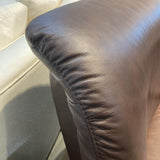 Stressless Brown Leather Ekornes Recliner SOFA Brown 71w32d33h