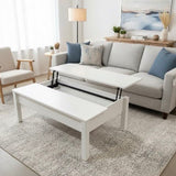 TRULSTORP Lift-Top COFFEE/COCKTAIL TABLE White 45w27.5d16h