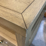 Celine 2-Drawer NIGHTSTAND Taupe/Gold 28w17d27h