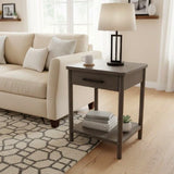 Lennon 1-Drawer NIGHTSTAND Soft Brown 21w18d28h