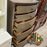 Pottery Barn Chloe Tall 5-Drawer DRESSERS/CHESTS Ash Gray 34w19d54h