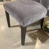 Restoration Hardware Martine Velvet Tufted DINING CHAIRS Grey 20Wx22Dx38H