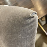 Restoration Hardware Martine Velvet Tufted DINING CHAIRS Grey 20Wx22Dx38H