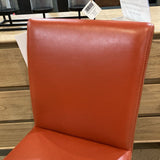 Vegan Leather Armless DINING CHAIRS Orange 18Wx28Dx24H