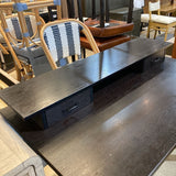 Dark Wood Laminate 1-Drawer w/ Storage Top DESKS 48Wx29.5Dx29.5H to writing surface