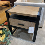 2-Tone Modern 1-Drawer NIGHTSTAND 26Wx18Dx22H