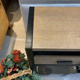 2-Tone Modern 1-Drawer NIGHTSTAND 26Wx18Dx22H