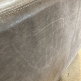 Restoration Hardware Leather Belgian Track CHAIR taupe 39Wx43Dx31H