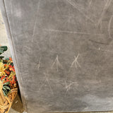 Restoration Hardware Leather Belgian Track CHAIR taupe 39Wx43Dx31H