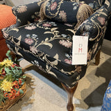 Fine Custom Floral Pattern Wingback CHAIR 31Wx28Dx42H