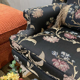 Fine Custom Floral Pattern Wingback CHAIR 31Wx28Dx42H