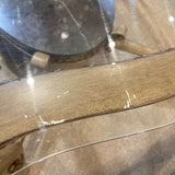 Glass Top Ornate Base COFFEE/COCKTAIL TABLE 51Wx32Dx20H
