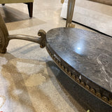 Glass Top Ornate Base COFFEE/COCKTAIL TABLE 51Wx32Dx20H
