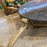 Glass Top Ornate Base COFFEE/COCKTAIL TABLE 51Wx32Dx20H