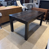 Havana Dark Wood Square Leg DINING TABLE 76Wx36Dx30H