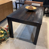 Havana Dark Wood Square Leg DINING TABLE 76Wx36Dx30H