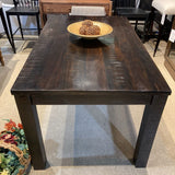 Havana Dark Wood Square Leg DINING TABLE 76Wx36Dx30H