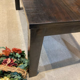Havana Dark Wood Square Leg DINING TABLE 76Wx36Dx30H
