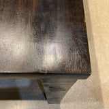 Havana Dark Wood Square Leg DINING TABLE 76Wx36Dx30H