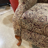 Tapestry Style Paisley Wingback CHAIR 34Wx30Dx43H