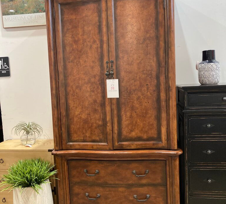 2pc Wardrobe w/ Lower 2-Drawer Dresser CABINET 44Wx23Dx84H