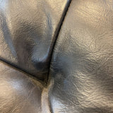Restoration Hardware Oversized Leather Tufted Storage OTTOMANS 42Wx17H