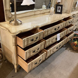 Kent Coffey Dauphine French Provincial 9-Drawer w/ Mirror DRESSERS/CHESTS 74w20d72.5h