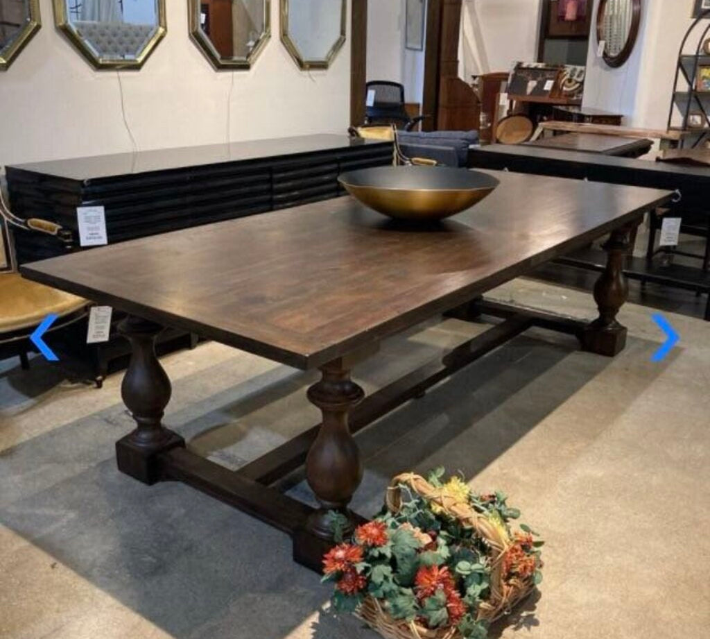 Restoration Hardware 17th C. Monastery Rectangular DINING TABLE 108w43.5d30h