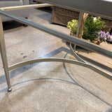 Antique Silver Gilt Rectangular Glass Top COFFEE/COCKTAIL TABLE 46w25.5d20h