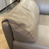 Modani Modern Faux Leather w/ Adjustable Headrests SOFA Gray 79w39d28h