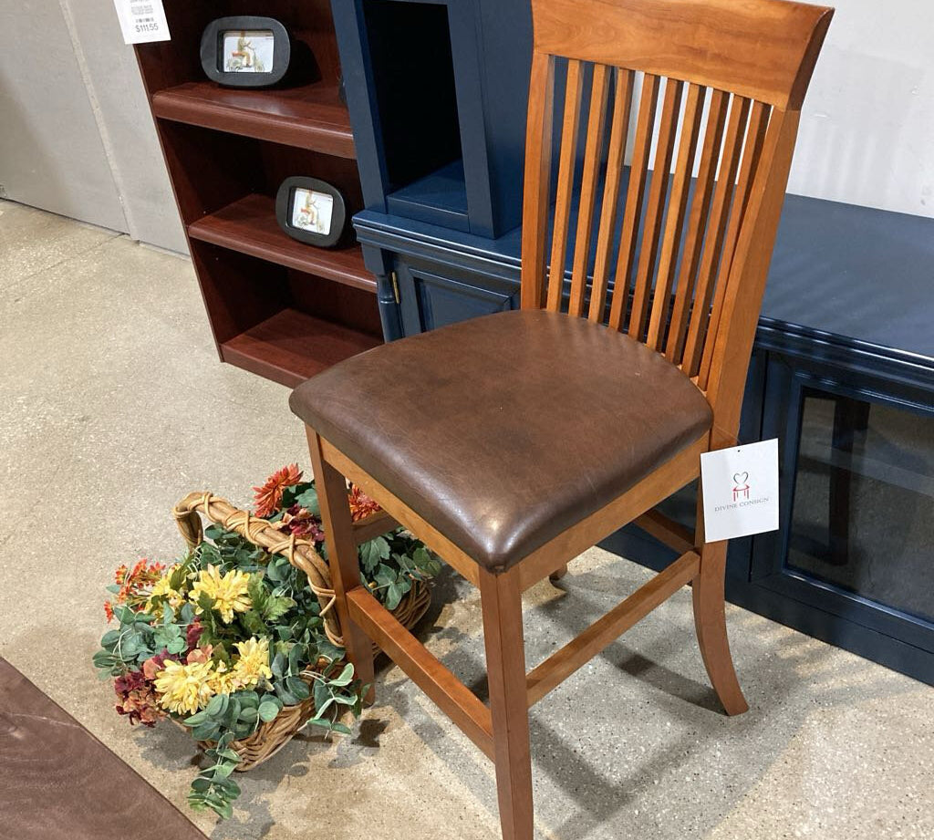 Mission Counter Height w/ Padded Seat BAR/COUNTER STOOL 17w18d42h