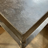 Square Cast Iron Base & Granite Top END/SIDE TABLE 22w22d25h