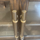 Restoration Hardware 20th Century Brass Pull 2-Door CABINET 53w17.5d36h