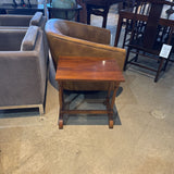 Vintage Wood Trestle Table SIDE TABLE 21w16d22h
